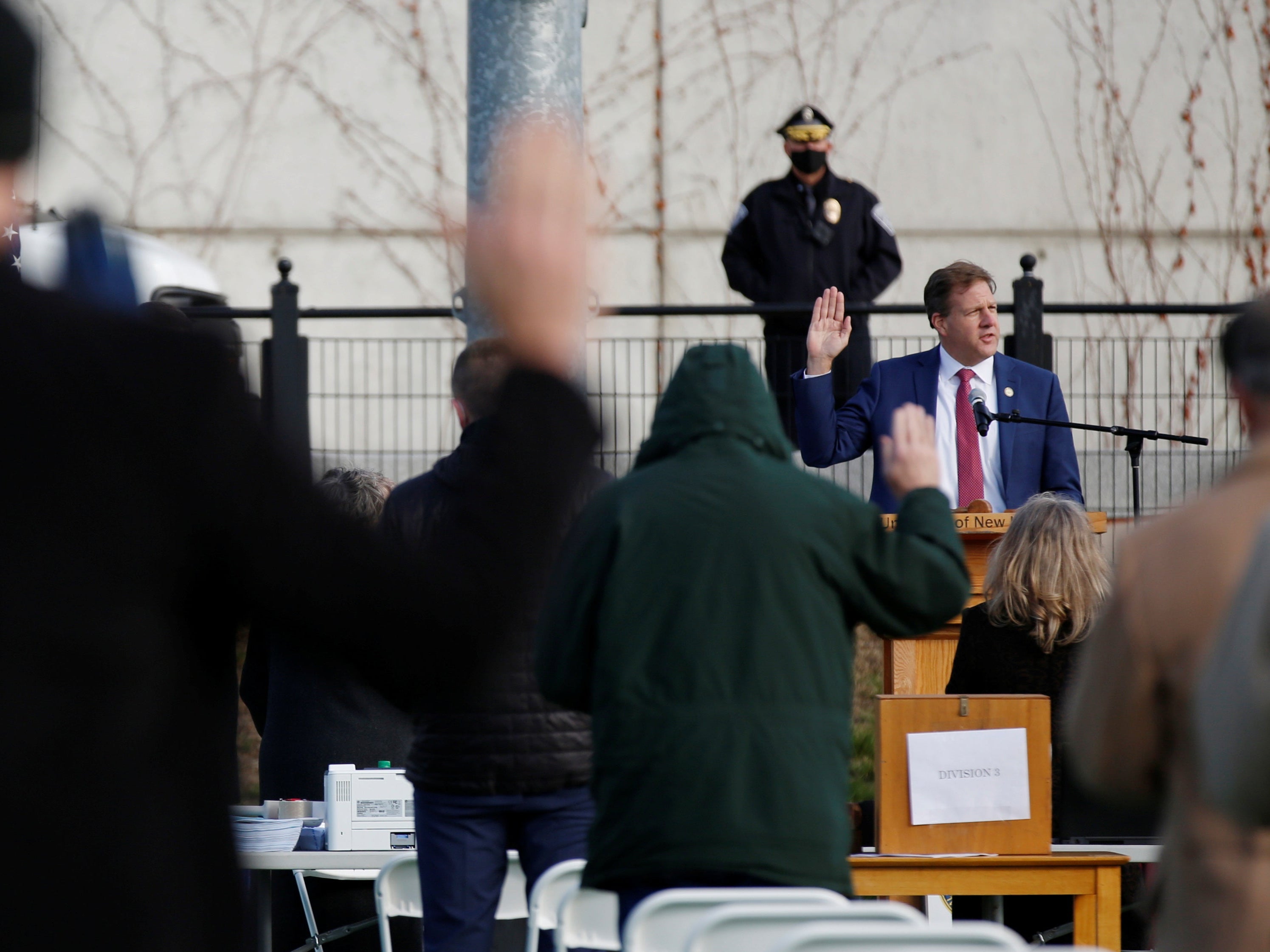 GOP governor cancels his inauguration amid threats over mask order