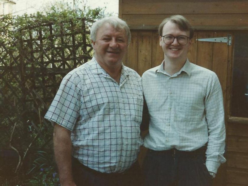 Docherty and his ghostwriter, now The Independent’s chief book critic, outside an Archway flat in 1992