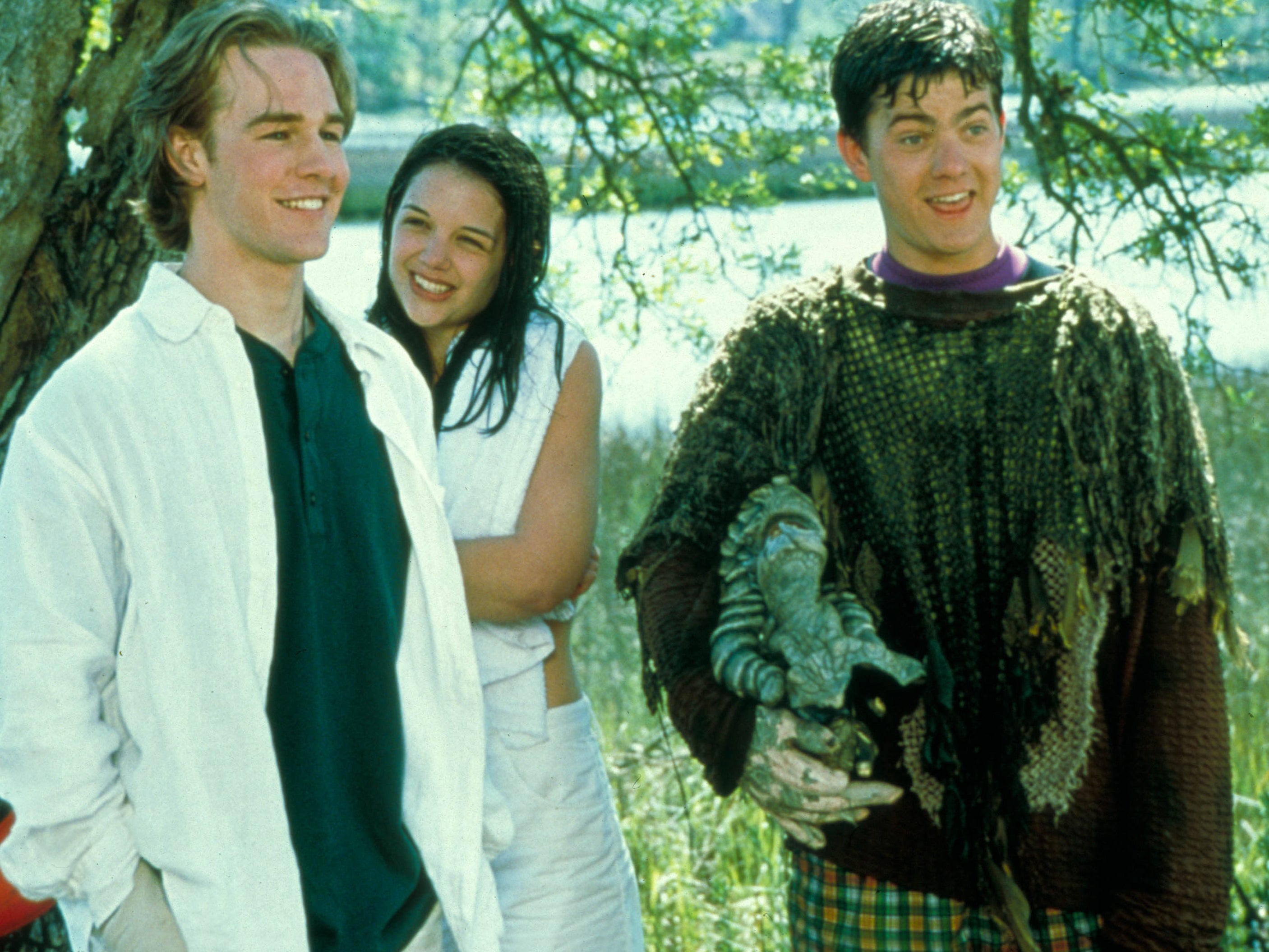James Van Der Beek, Katie Holmes, and Joshua Jackson (1998)