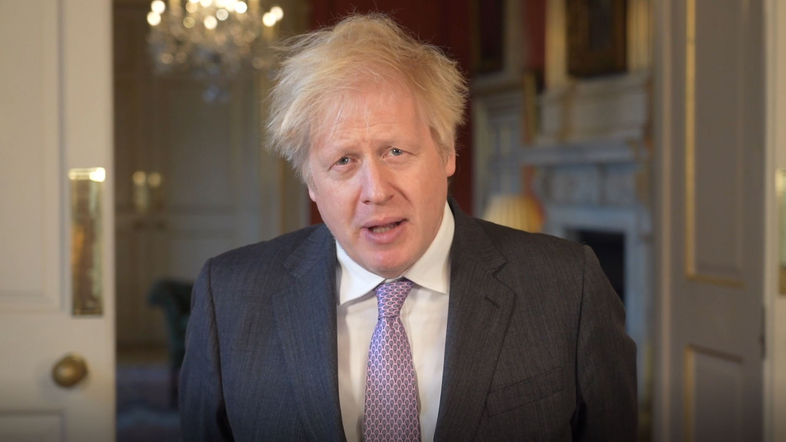 Boris Johnson makes new year address