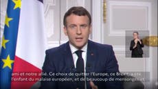 Brexit a product of ‘lies and false promises’, Macron says