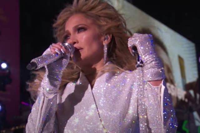 Jennifer Lopez performs on ABC’s New Year’s Rockin’ Eve