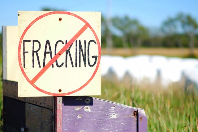 <p>There is huge public opposition to fracking </p>