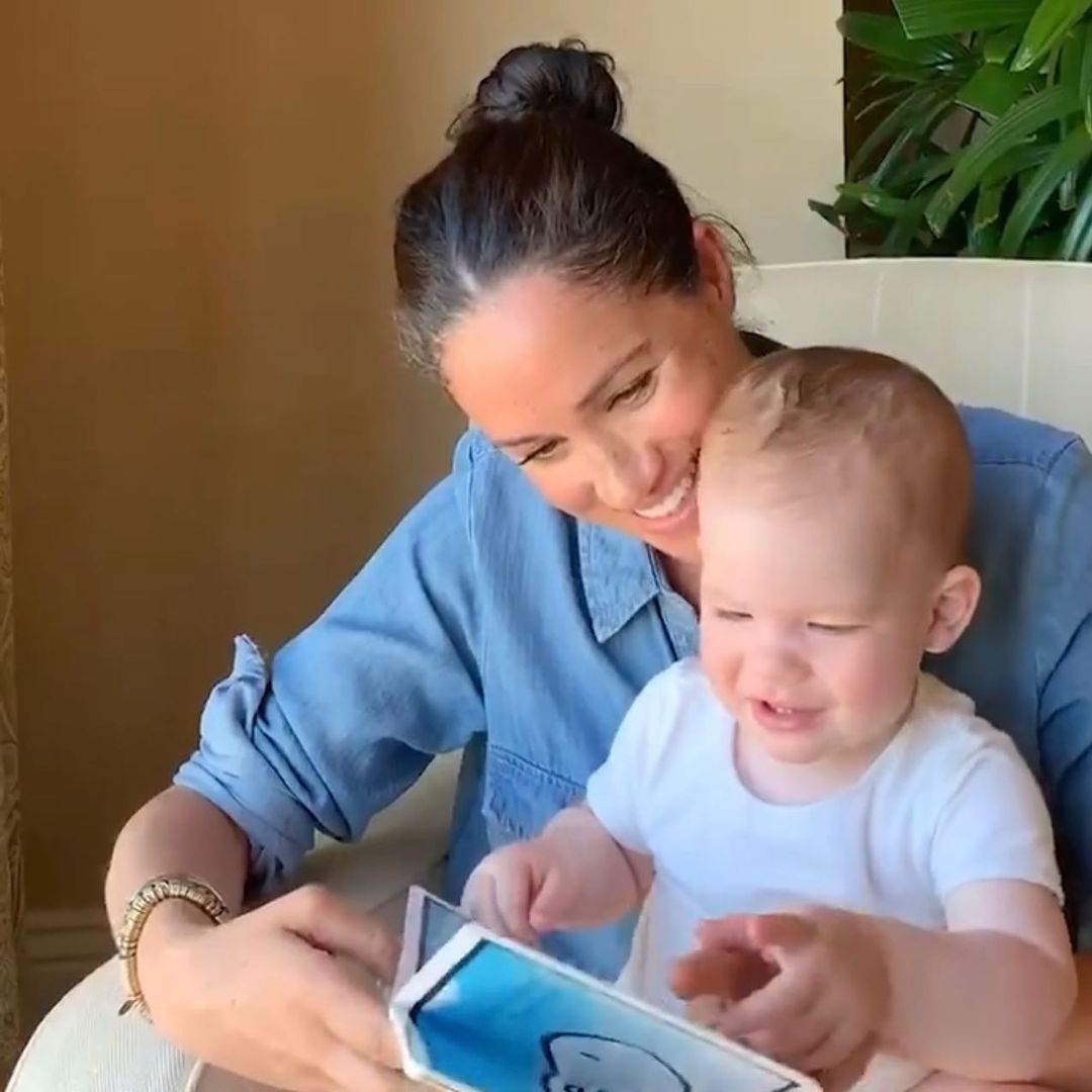 The Duchess of Sussex with her son, Archie, on his birthday