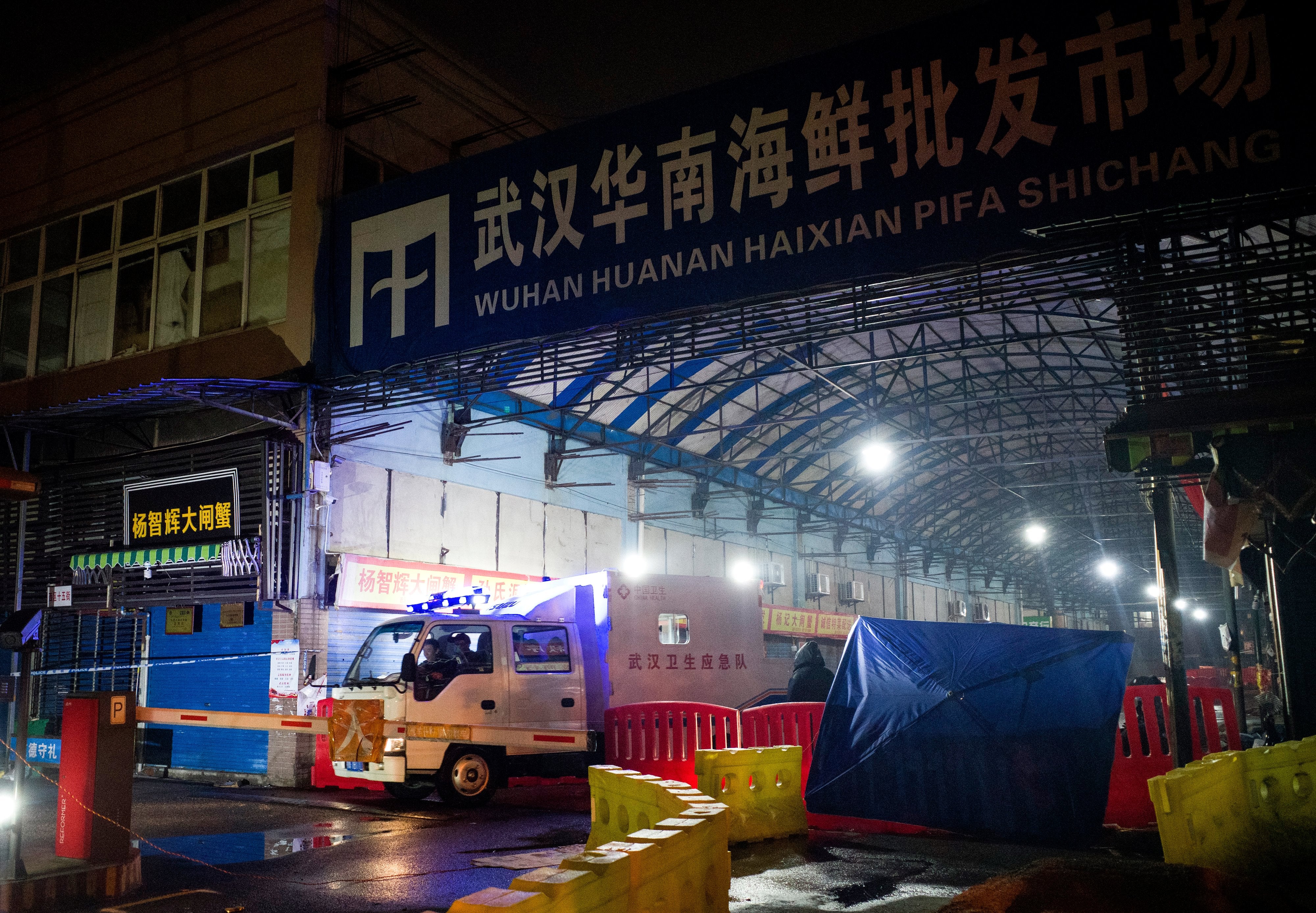 The Huanan seafood wholesale market in Wuhan was closed after a 61-year-old man became the first person to die from what was identified as a respiratory illness&nbsp;