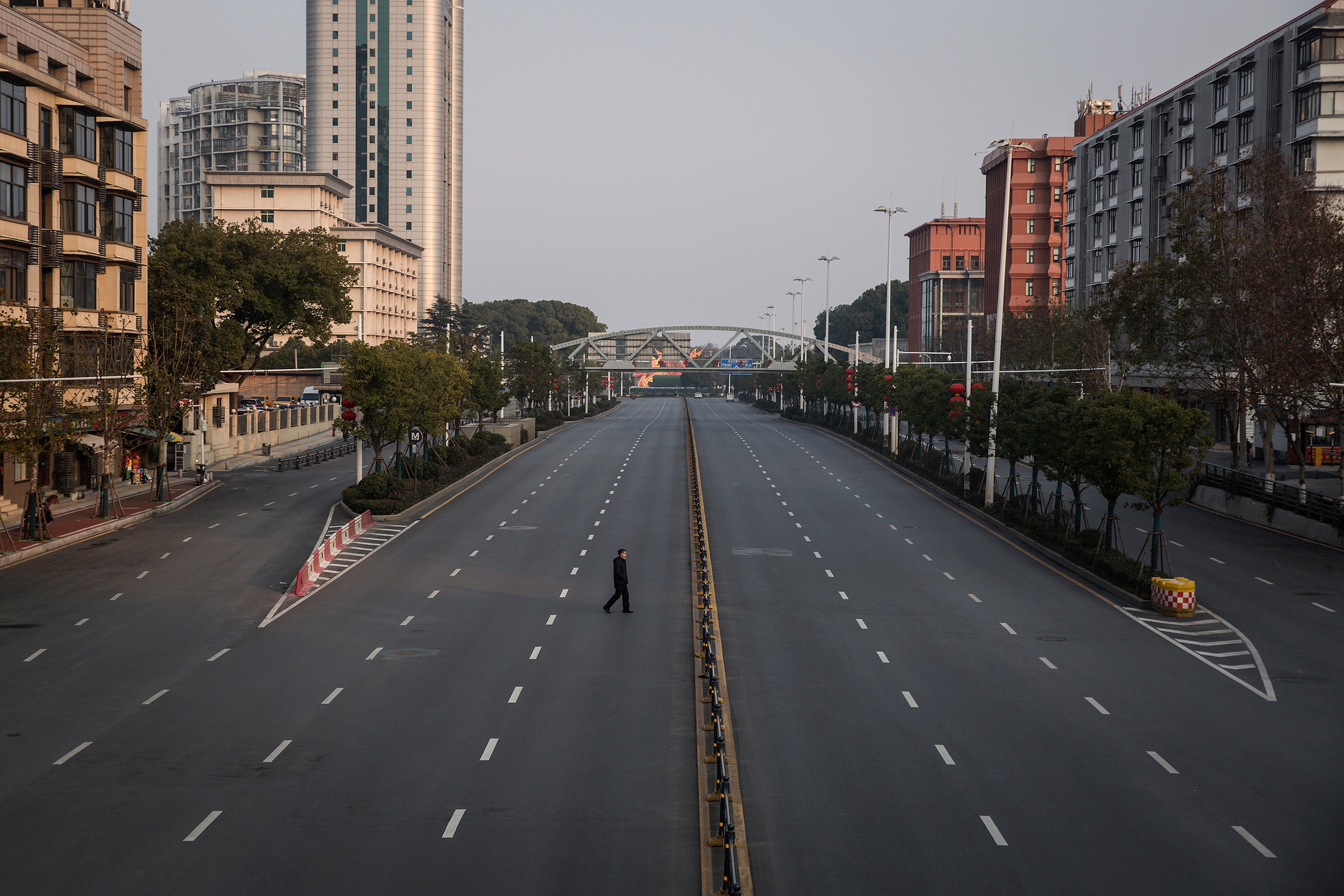 The city of Wuhan during lockdown&nbsp;