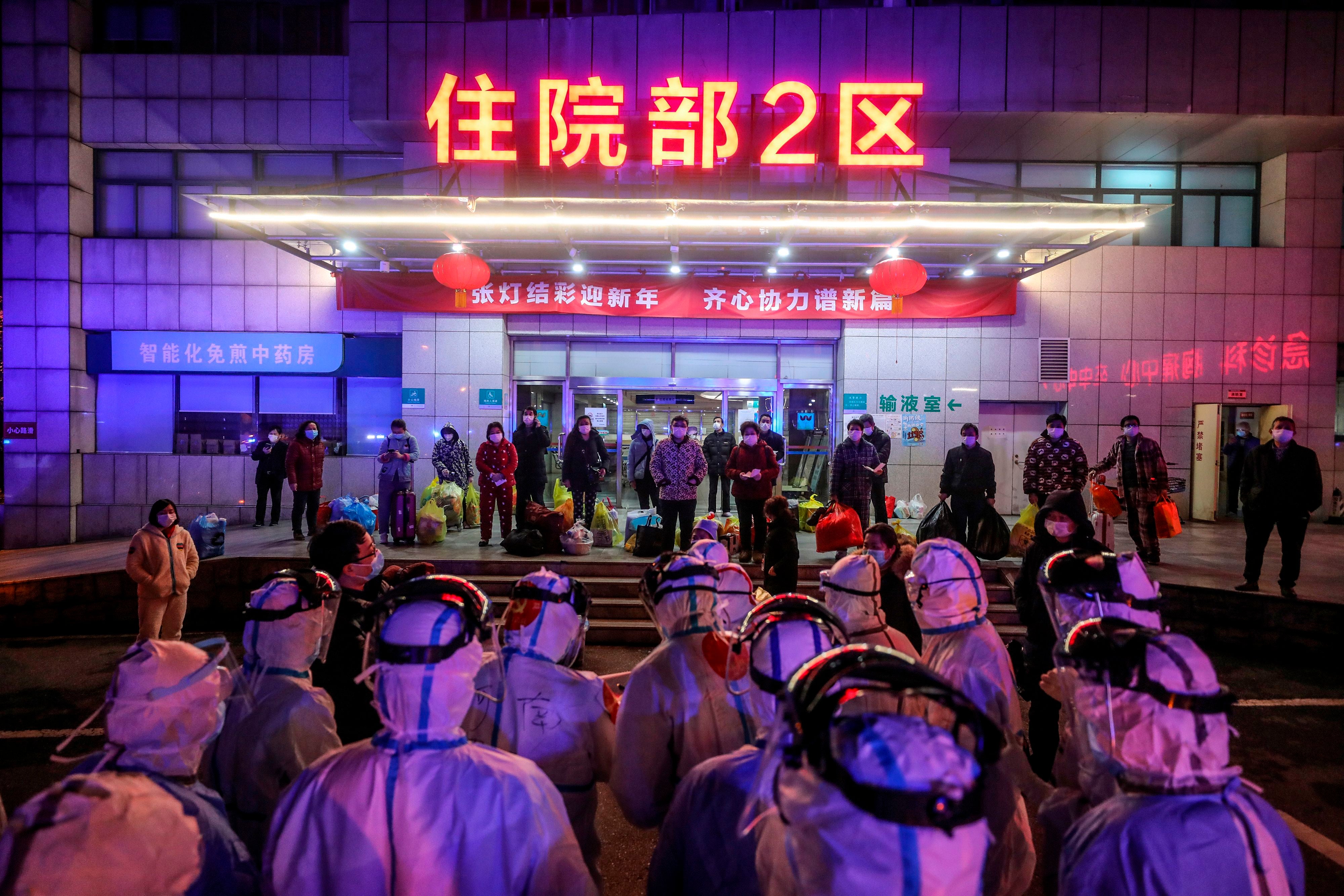 Infected patients were transferred to the newly built hospital in Wuhan&nbsp;