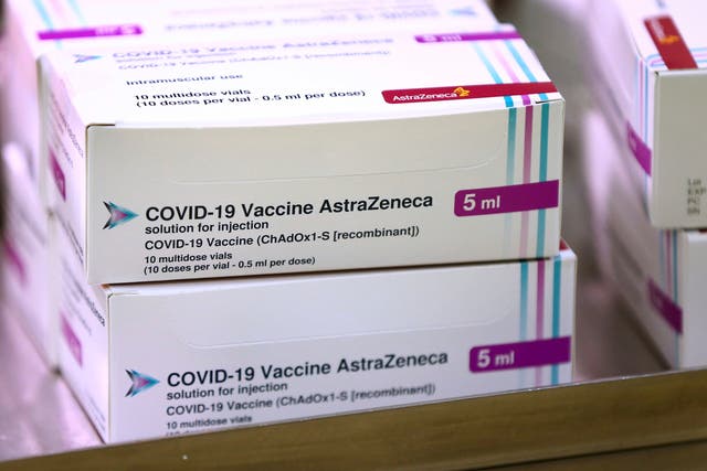 <p>Doses of the Oxford/AstraZeneca vaccine arrive at the Princess Royal Hospital in Haywards Heath</p>