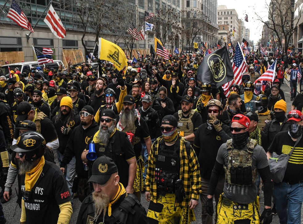 Proud Boys plan marching in Washington DC for Trump