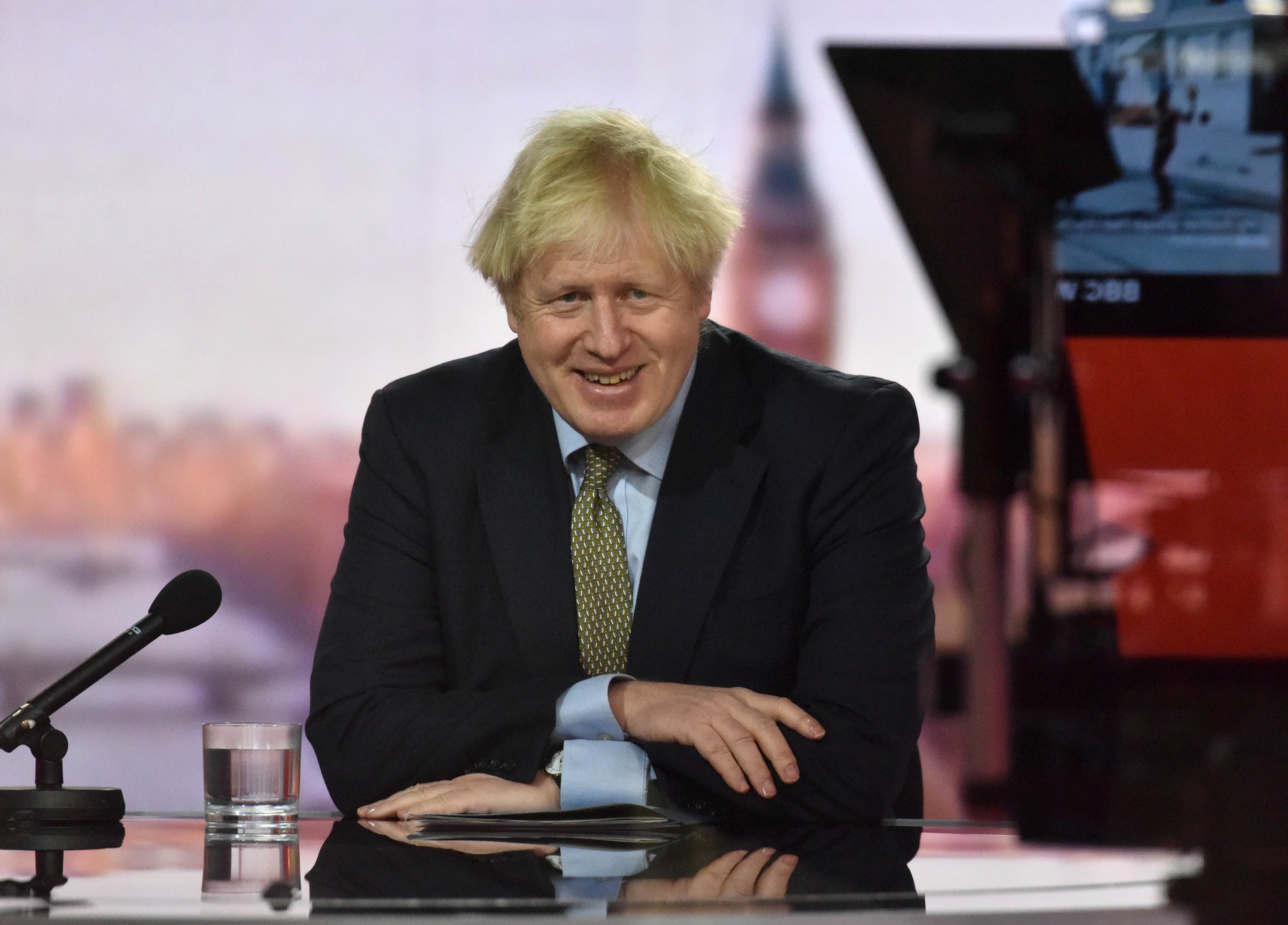 Boris Johnson appears on BBC TV's The Andrew Marr Show