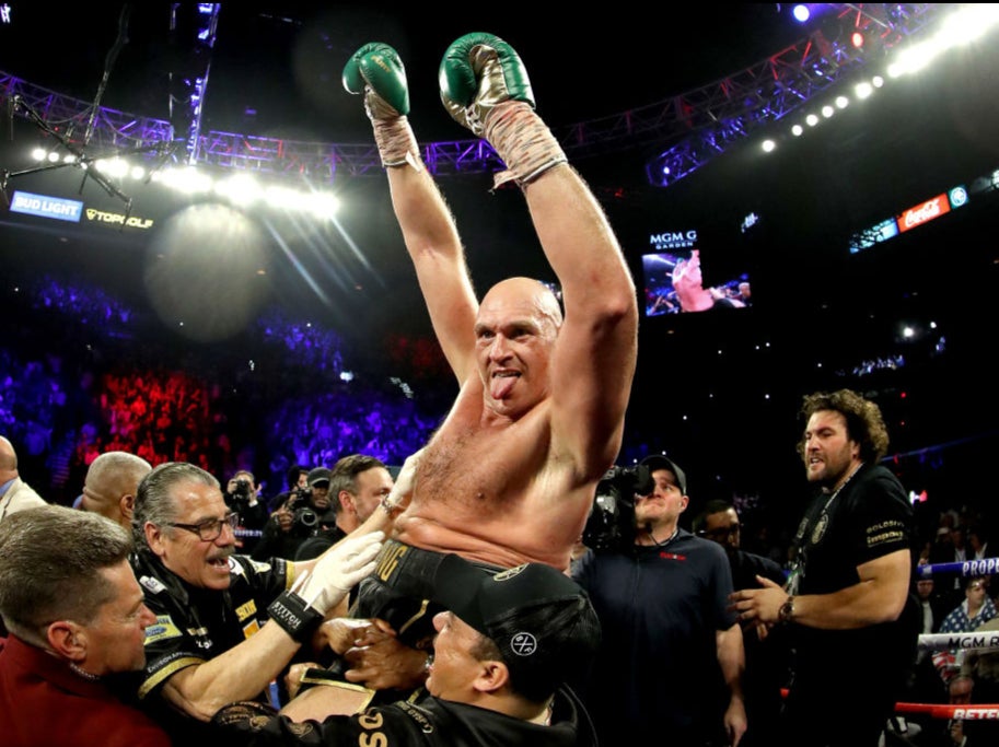 Tyson Fury took the WBC belt from Deontay Wilder