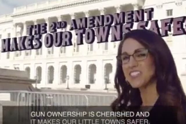 Colorado congresswoman Lauren Boebert explains why she carries a gun, in video shared to Twitter 