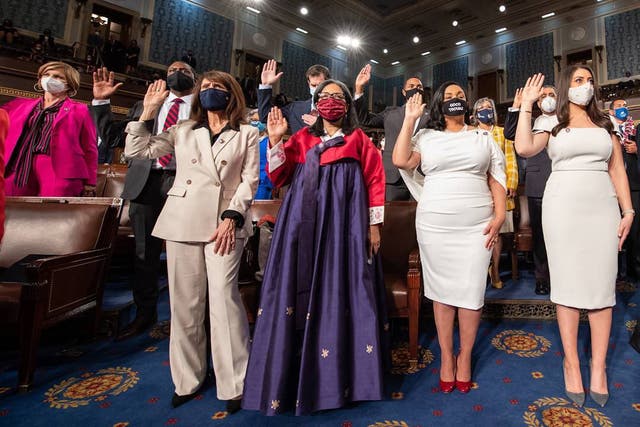 Marilyn Strickland wears hanbok for swearing-in ceremony
