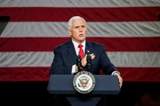 Mike Pence heckled at Georgia rally to ‘do the right thing’ 