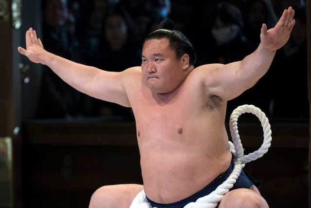 <p>Mongolian-born grand sumo champion Yokozuna Hakuho has contracted Covid-19</p>