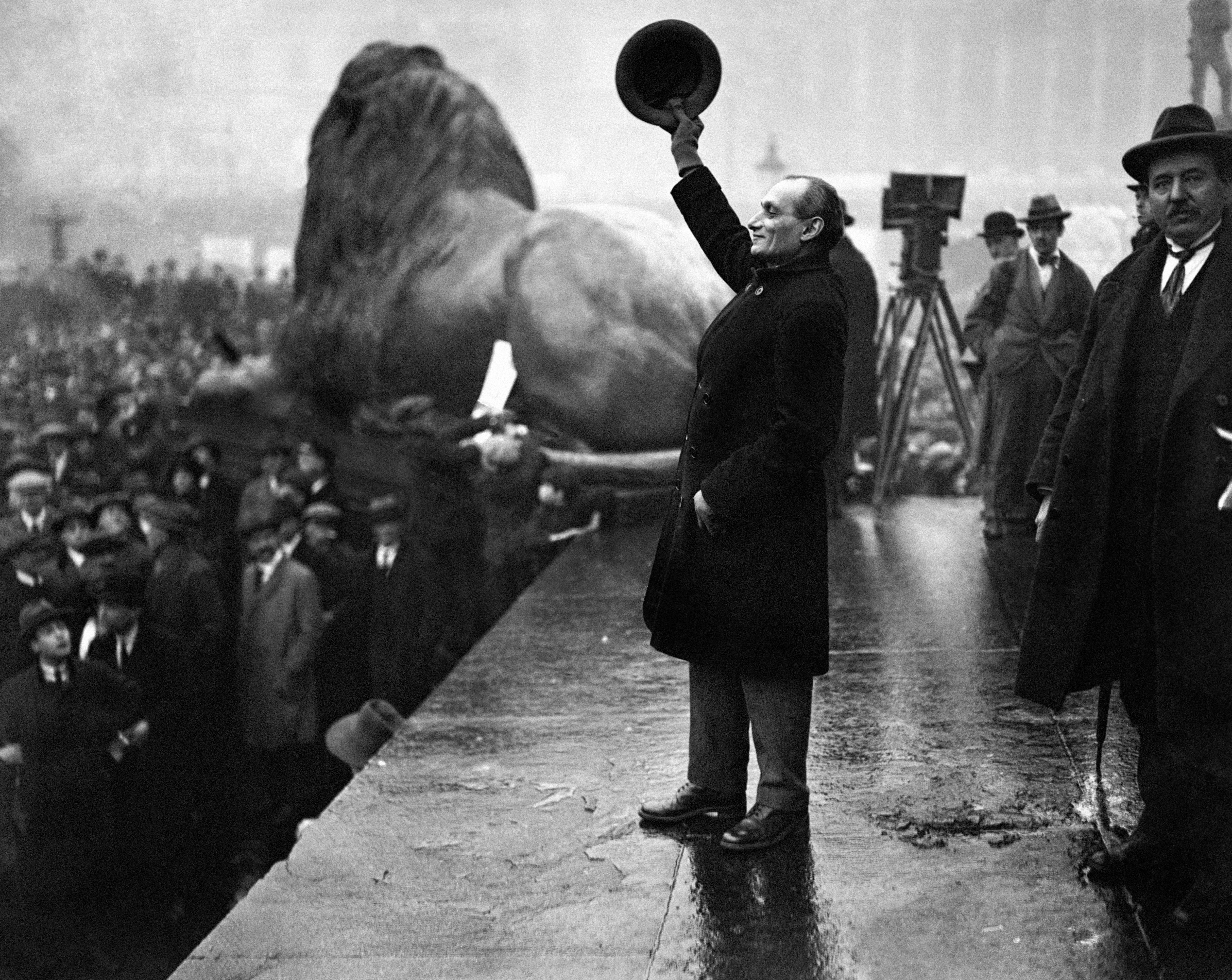 Saklatvala addresses the Six Processions meeting on ‘Unemployment Sunday’ in Trafalgar Square, London