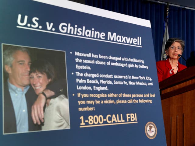 <p>Audrey Strauss, acting United States Attorney for the Southern District of New York, speaks at a news conference announcing charges against Ghislaine Maxwell&nbsp;</p>