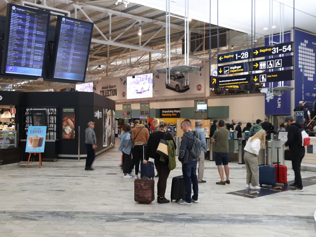 Passengers were held at Gothenburg Landvetter airport
