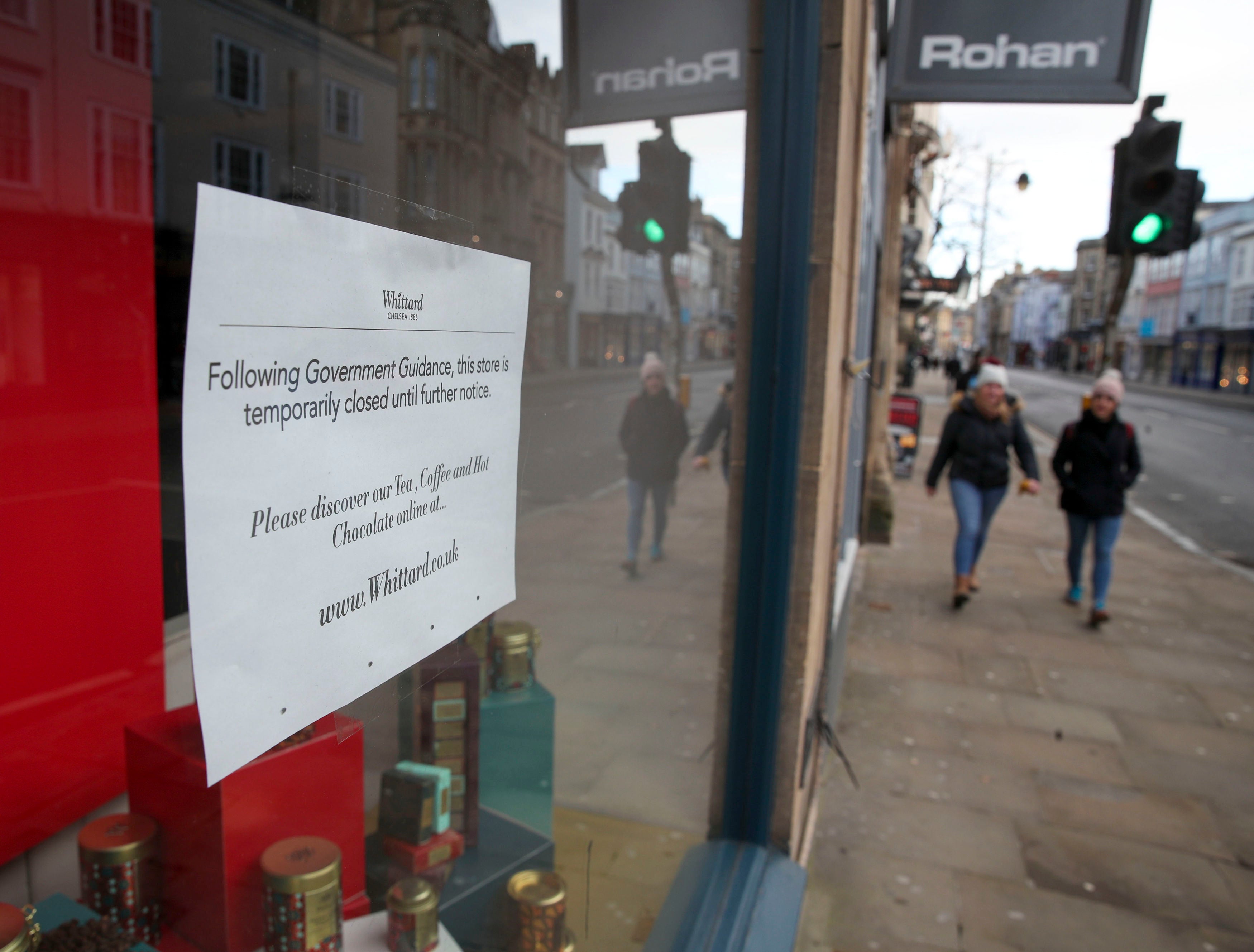Restrictions have forced many businesses in the hospitality, retail and leisure sector to close