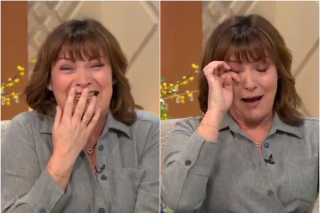 Lorraine Kelly was amused by her blunder on this morning’s episode of Lorraine