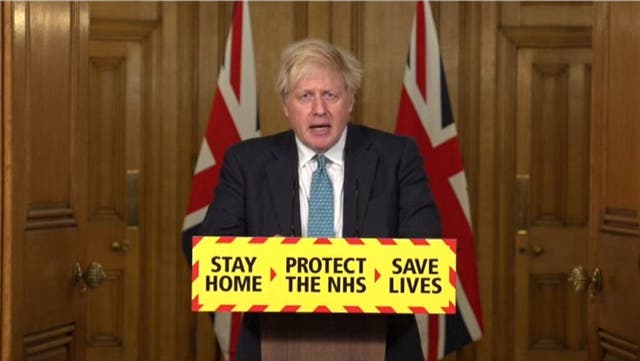 Boris Johnson holding a news conference on Tuesday