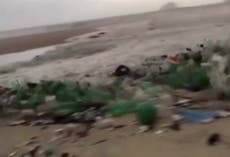‘Wave of plastic’ washes up on Brazil beach