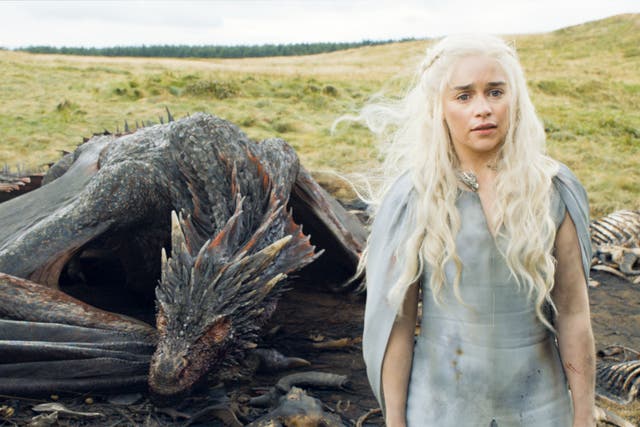 Emilia Clarke as Daenerys Targaryen in Game of Thrones 