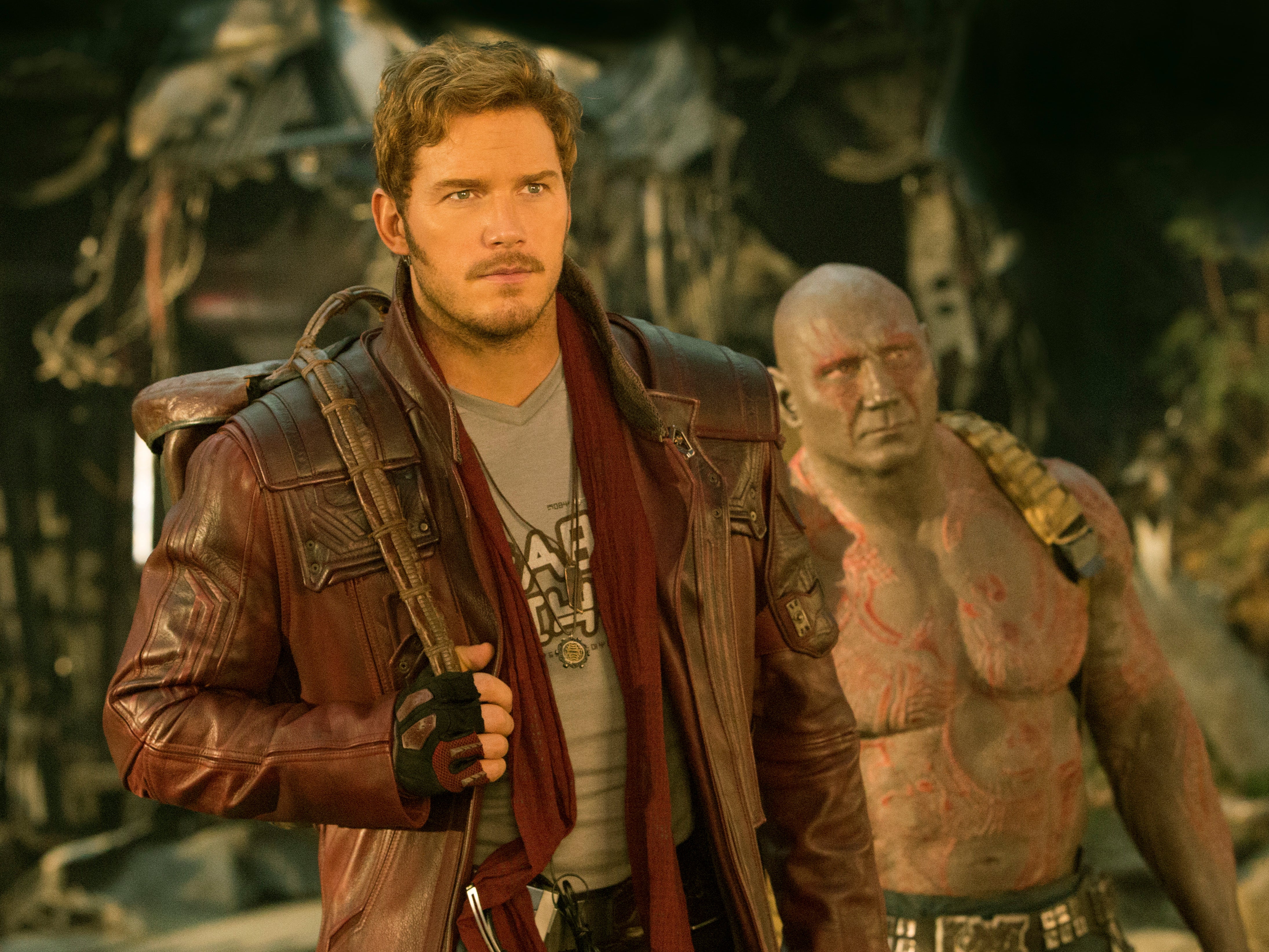 Chris Pratt and Dave Bautista in ‘Guardians of the Galaxy’