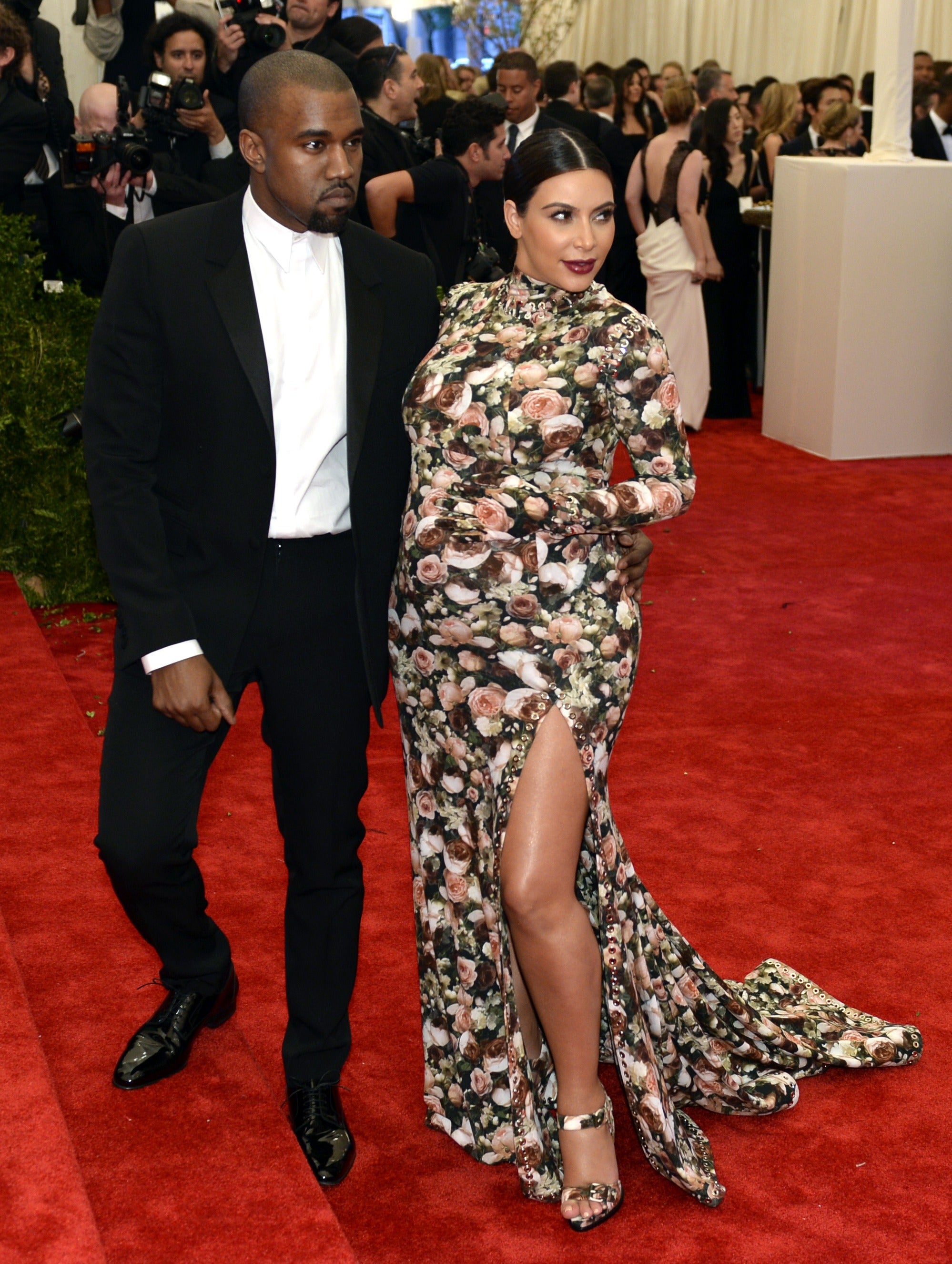 Kim’s floral Givenchy dress was the subject of cruel memes