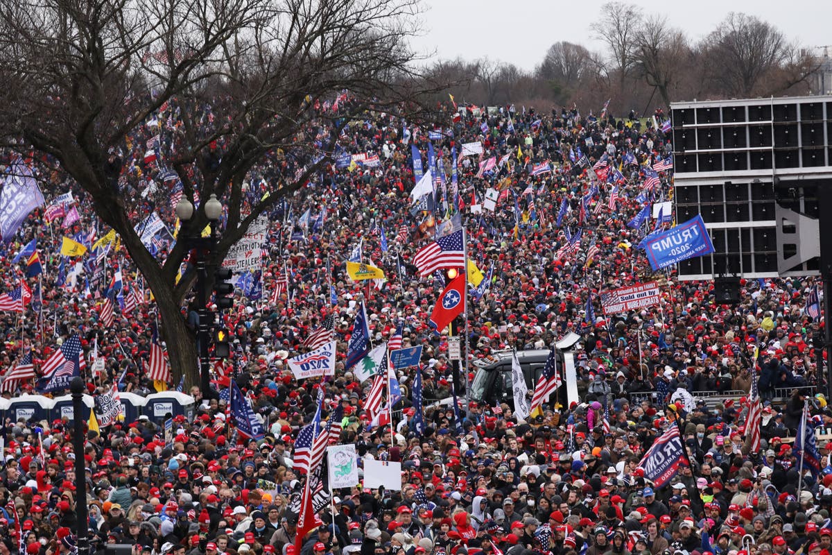 ‘Godless, amoral and socialist’: Trump fans march on DC, lamenting election result and vowing revenge on their own party