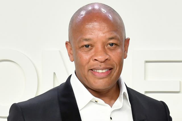 Dr Dre at a fashion show on 7 February 2020 in Hollywood, California