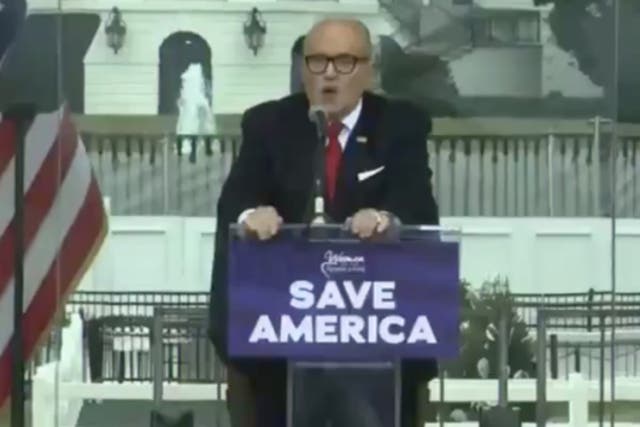 Rudy Giuliani speaks at ‘Save America’ rally in DC