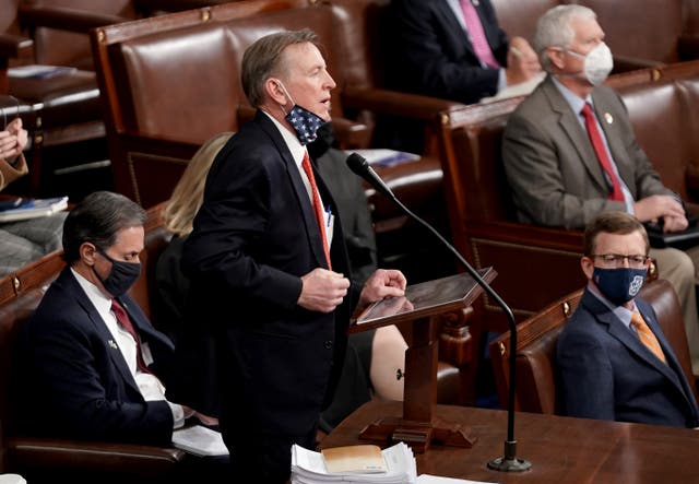 Republican Congressman Paul Gosar of Arizona formally objected to the certification of his state’s electoral votes for President-elect Joe Biden on Wednesday.