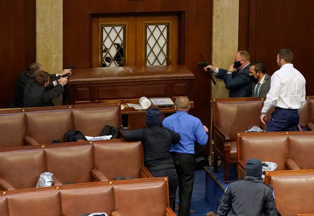 Trump tells rioters to ‘stay peaceful’ after goading them into violence as they storm Capitol