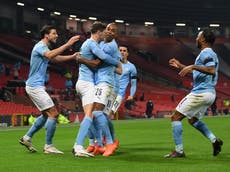 City defeat United to reach fourth successive Carabao Cup final