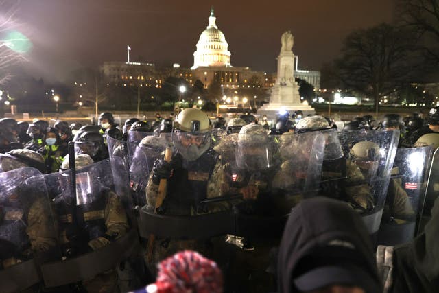 Multiple law enforcement agencies were required to clear the US Capitol of pro-Trump rioters on Wednesday.