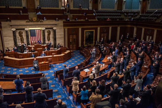 The US House reconvened on Wednesday hours after a massive security breach when a  pro-Trump mob overtook the Capitol.
