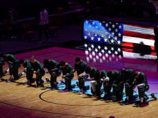 NBA plays on with a ‘heavy heart’ after Capitol riots as players and coaches kneel for national anthem