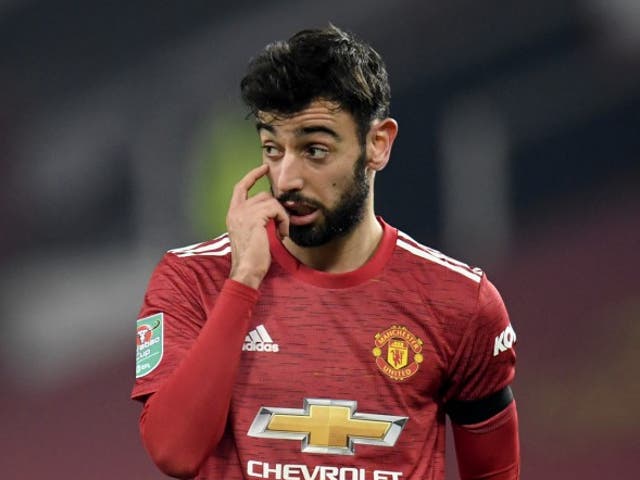 Manchester United midfielder Bruno Fernandes