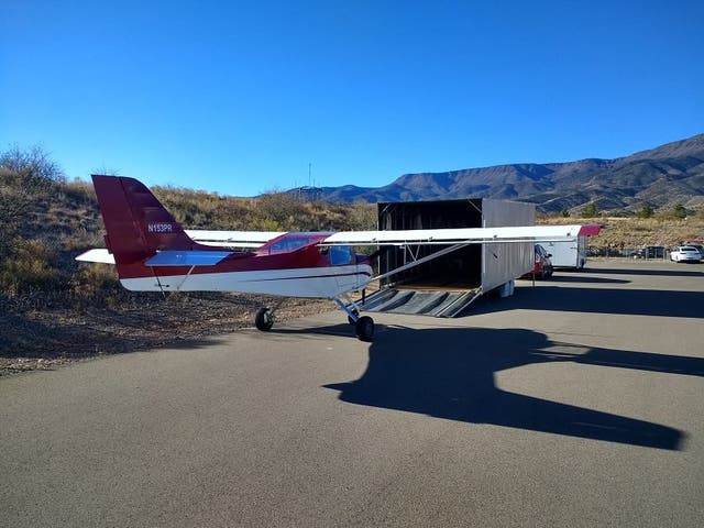 A photo of the stolen aircraft