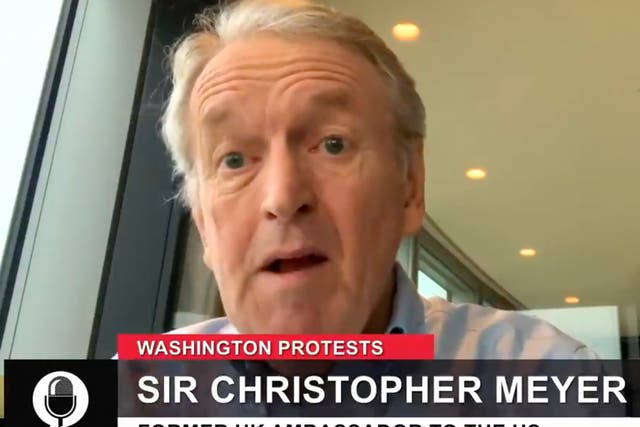 Sir Christopher said working with Trump became ‘mission impossible’ for Johnson