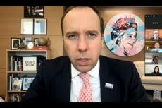 Covid vaccine will not stop hospitalisations, warns Hancock