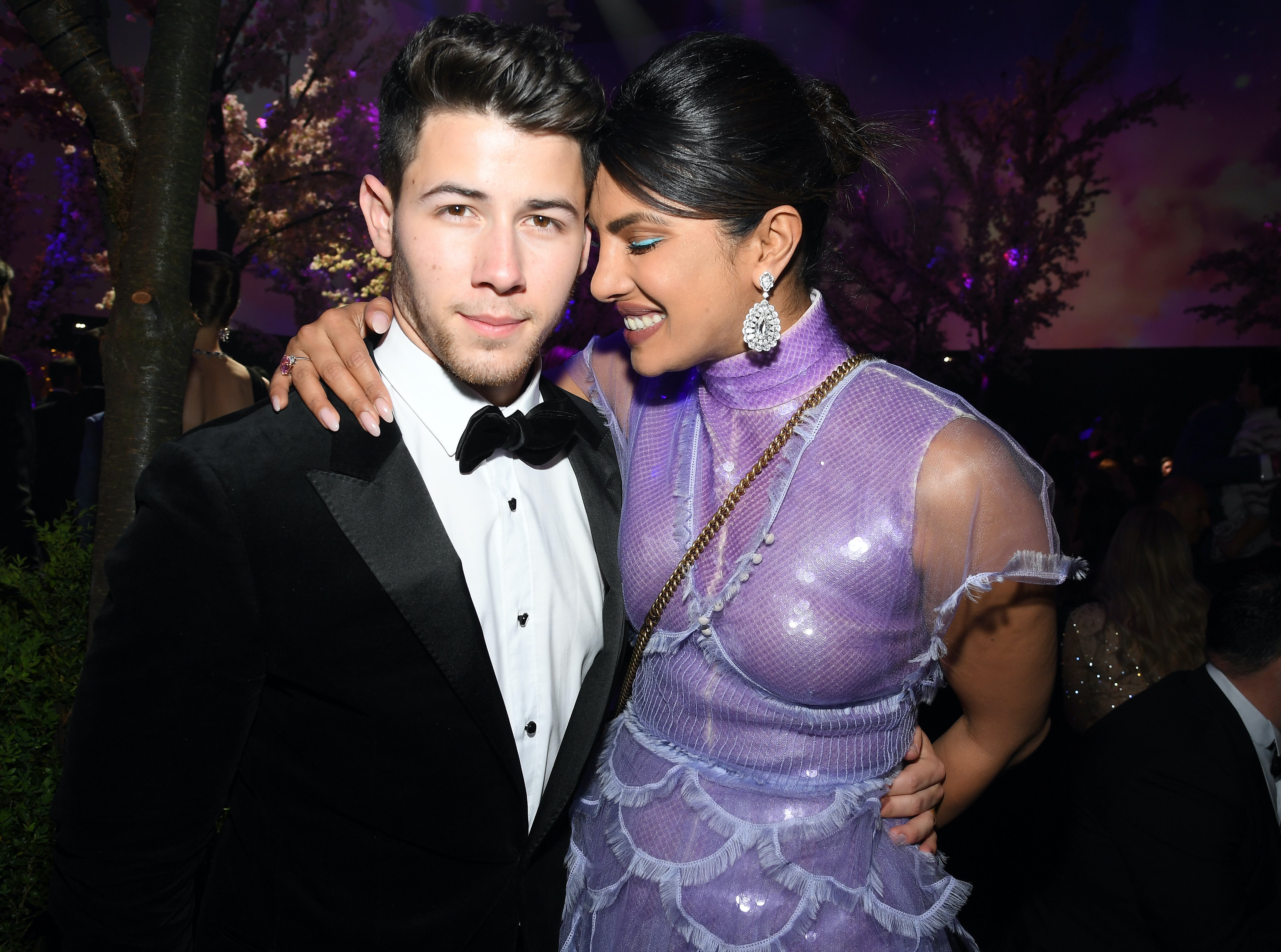Chopra with her husband, singer and actor Nick Jonas
