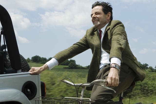 <p>Driven to succeed: Rowan Atkinson in ‘Mr Bean’s Holiday’ (2007)</p>