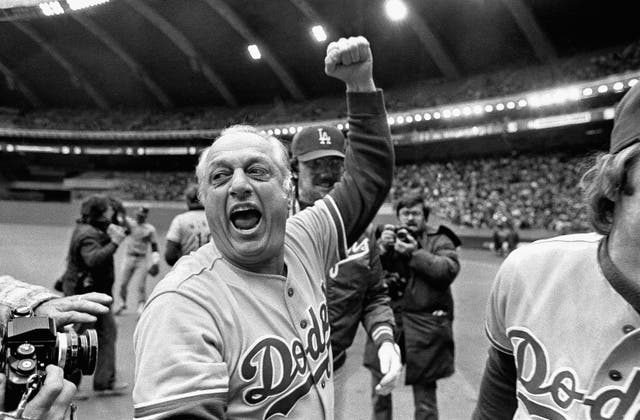 <p>Lasorda estuvo ligado durante 71 años a la franquicia de los Dodgers</p>