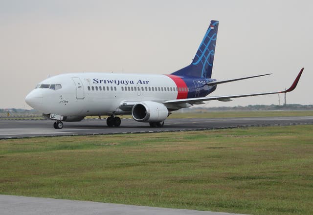 A file photo of PK-CLC, the Sriwijaya Air Boeing 737 that is missing in Indonesia