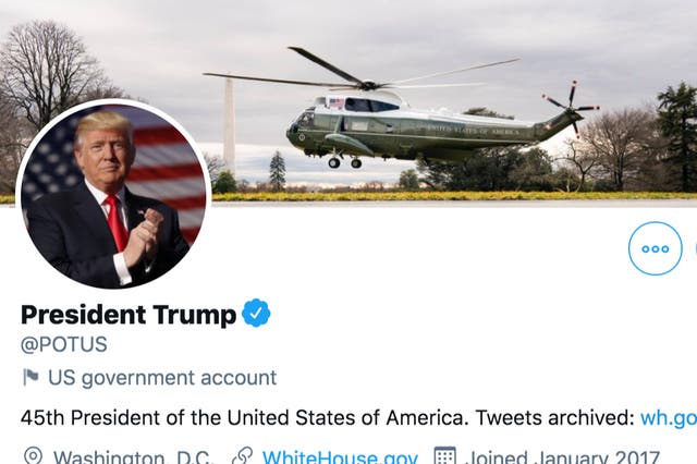 Twitter has said it could still suspend the official @POTUS account until it is handed over to the Biden administration