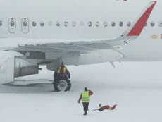 Airport chaos and motorists trapped as deadly blizzard cripples Madrid