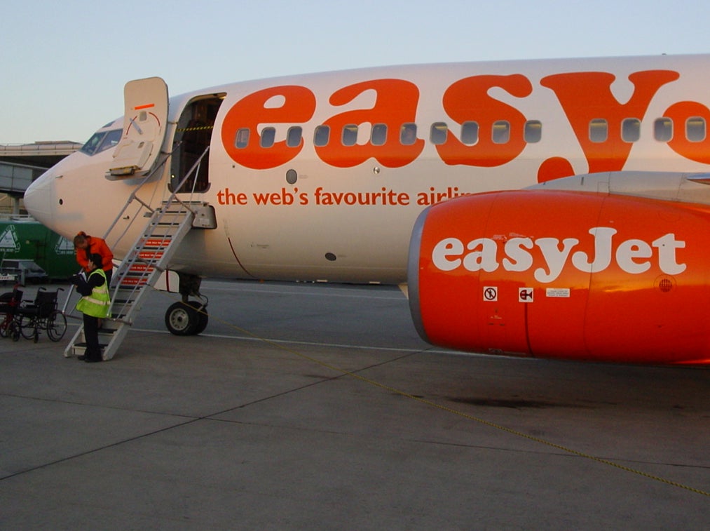 Starting gate: easyJet began by flying Boeing 737 jets, though it now flies exclusively Airbus aircraft