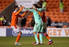 Blackpool knock out West Brom after keeper Maxwell’s penalty heroics